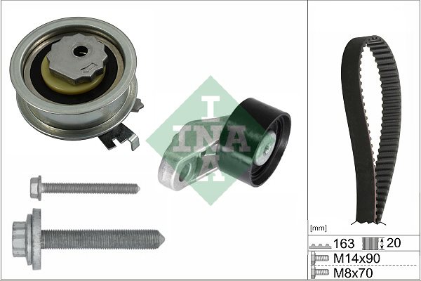 Zestaw paska rozrządu do Seata, 530 0846 10, INA w ofercie sklepu e-autoparts.pl 